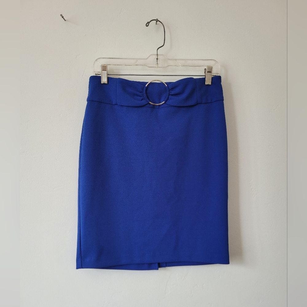 Soho Apparel Cobalt Blue Pencil Skirt Office Career Professor School Twee PS